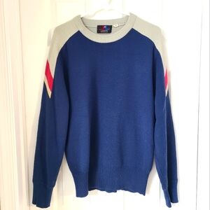 (5/$25) Vintage VTG White Stag Striped Sweater - Men's XL